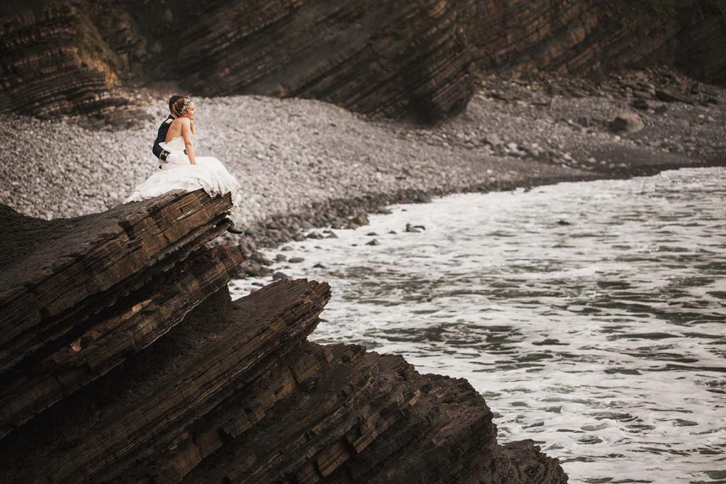 Fotografia Post boda en la playa
