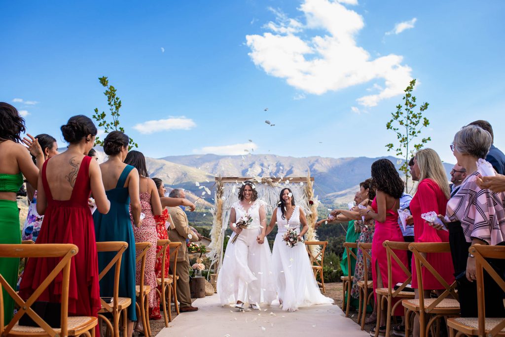 fotografia de dos novias