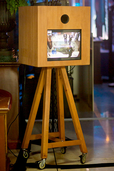 Fotomaton de madera